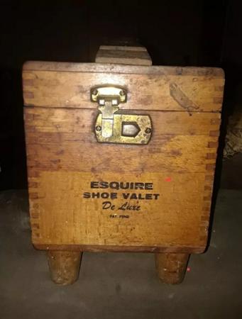 esquire shoe shine box